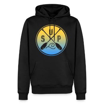 Stand Up Paddle - Men’s Premium Organic Hoodie - black - Front - Nico (187cm)