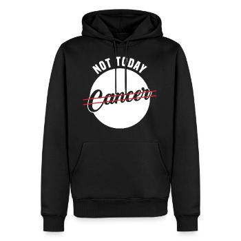 Nicht Heute Krebs - Männer Premium Bio Hoodie - Schwarz - Vorne - Nico (187cm)