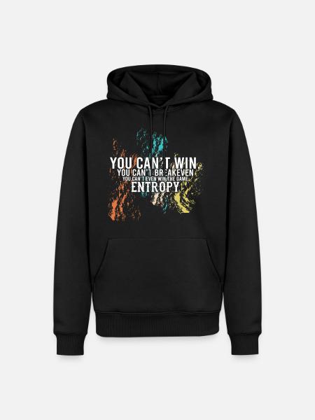 entropy - Men’s Premium Organic Hoodie - black