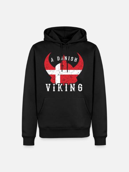 Vikinger Dänemark - Männer Premium Bio Hoodie - Schwarz