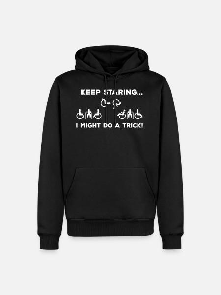 Wheelchair driver - Men’s Premium Organic Hoodie - black