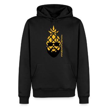 Ventilateur d’ananas - Sweat à capuche Premium bio Homme - noir - Devant - Nico (187cm)