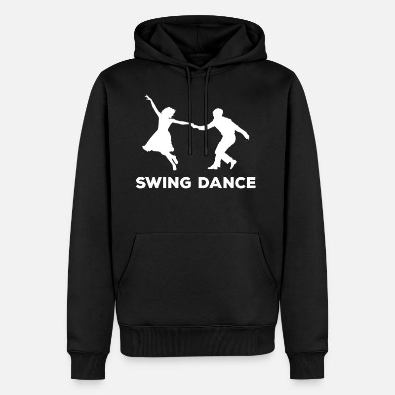 Swing Tanz - Männer Premium Bio Hoodie - Schwarz