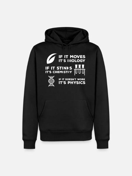 Bio physics - Men’s Premium Organic Hoodie - black