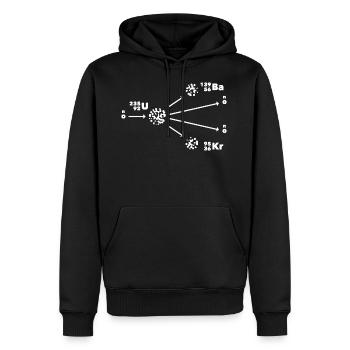 Nuclear fission nuclear physicist - Men’s Premium Organic Hoodie - black - Front - Nico (187cm)