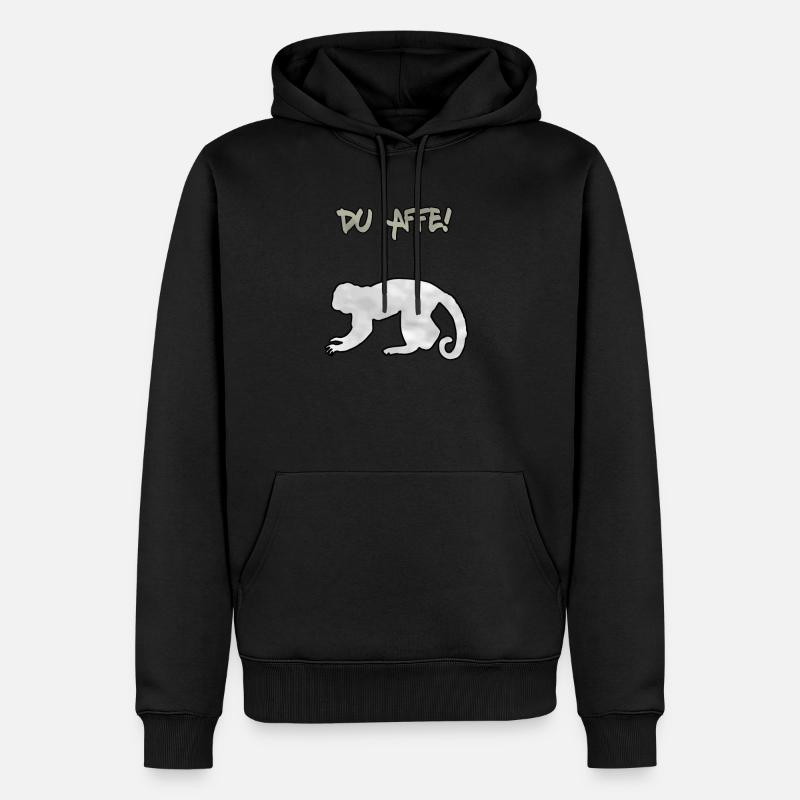Espèce de singe - Sweat à capuche Premium bio Homme - noir