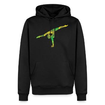 Gymnastik Turnen - Männer Premium Bio Hoodie - Schwarz - Vorne - Nico (187cm)