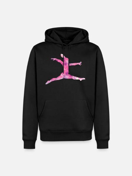 Pink gymnast - Men’s Premium Organic Hoodie - black