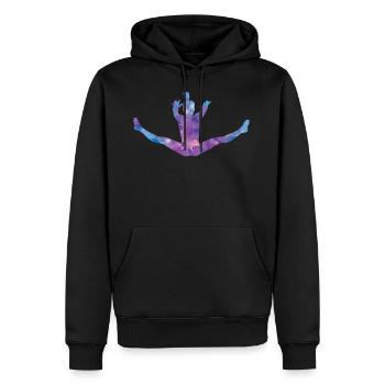 Turnerin Gymnastik - Männer Premium Bio Hoodie - Schwarz - Vorne - Nico (187cm)