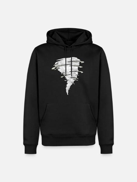 Tornado - Men’s Premium Organic Hoodie - black