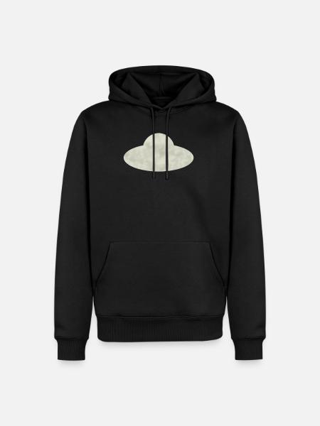 Ufo - Männer Premium Bio Hoodie - Schwarz
