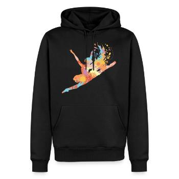 Danseur Danseur - Sweat à capuche Premium bio Homme - noir - Devant - Nico (187cm)