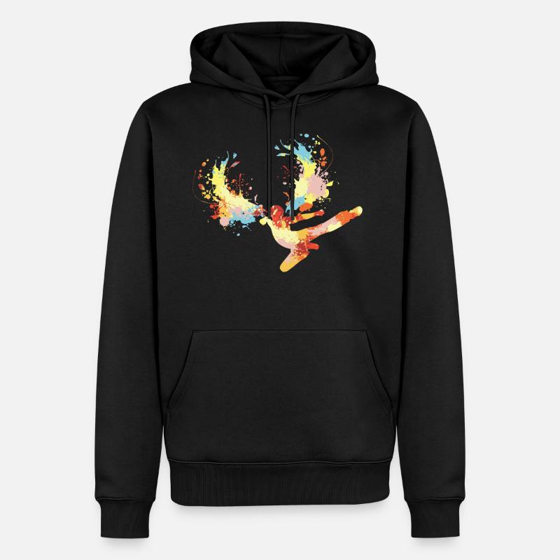 Kung Fu - Männer Premium Bio Hoodie - Schwarz