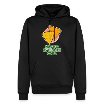 Nacho für Partys - Nacho Average Girl - Männer Premium Bio Hoodie - Schwarz - Vorne - Nico (187cm)
