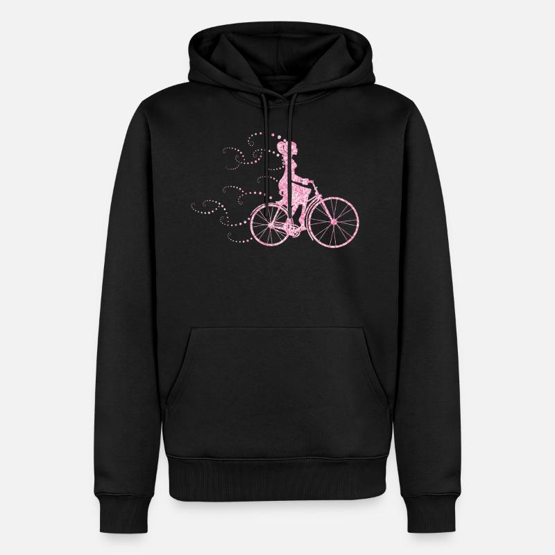 Cyclisme - Sweat à capuche Premium bio Homme - noir
