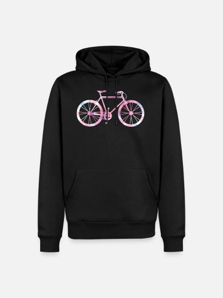Bicycle woman - Men’s Premium Organic Hoodie - black