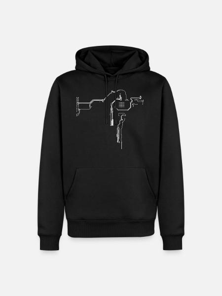 Electronic PCB - Men’s Premium Organic Hoodie - black