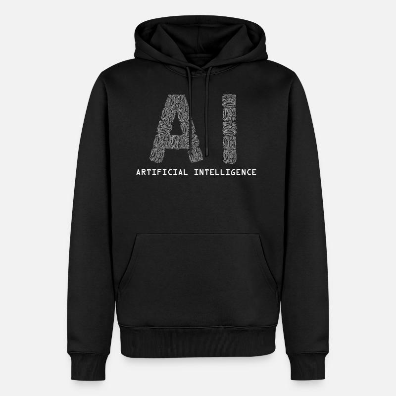 Intelligence artificielle - Sweat à capuche Premium bio Homme - noir