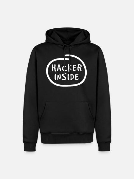 Hacker in me - Men’s Premium Organic Hoodie - black