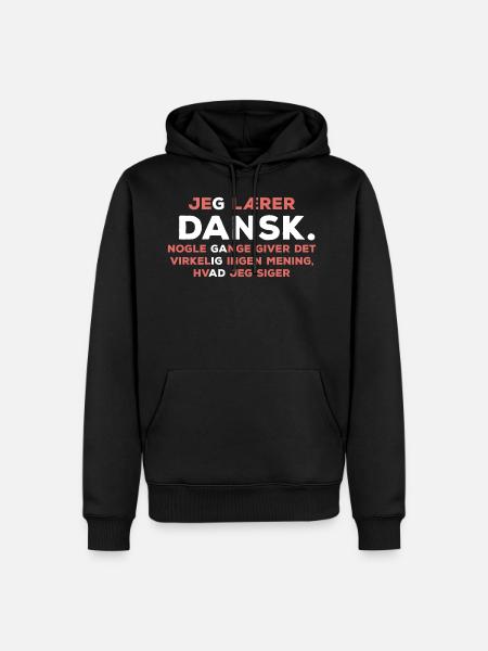 Learn Danish - Men’s Premium Organic Hoodie - black