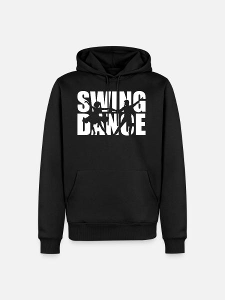 Danseurs swing - Sweat à capuche Premium bio Homme - noir