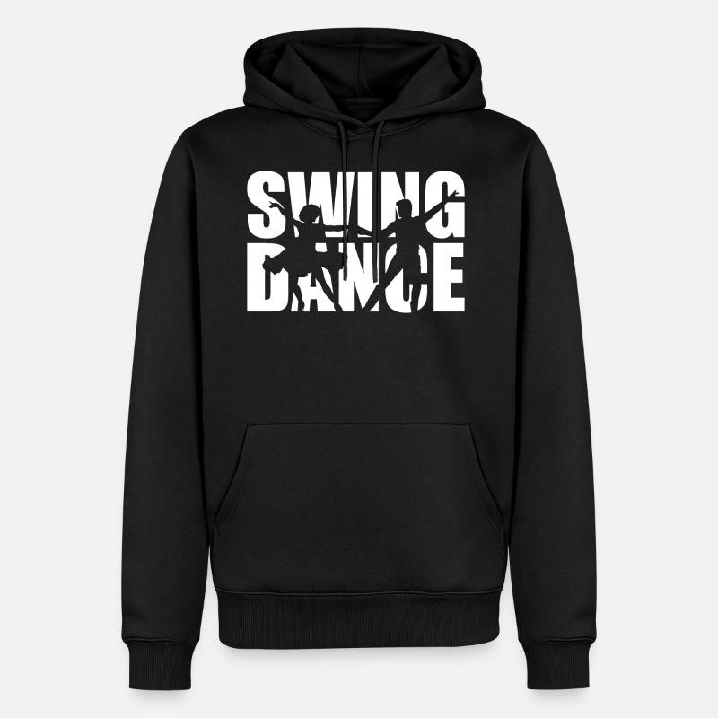 Danseurs swing - Sweat à capuche Premium bio Homme - noir