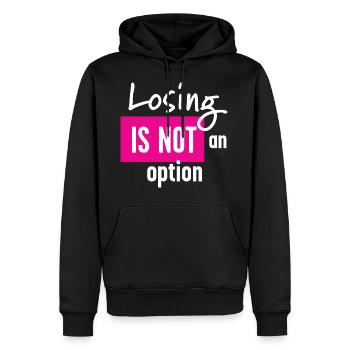 Krebs Kampf - Männer Premium Bio Hoodie - Schwarz - Vorne - Nico (187cm)
