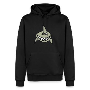 Dessin animé de Bad Hai - Sweat à capuche Premium bio Homme - noir - Devant - Nico (187cm)