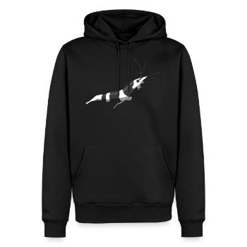 Bumblebee shrimp - Men’s Premium Organic Hoodie - black - Front - Nico (187cm)