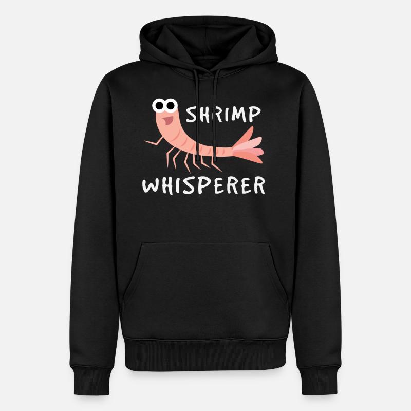 Murmure de crevettes - Sweat à capuche Premium bio Homme - noir