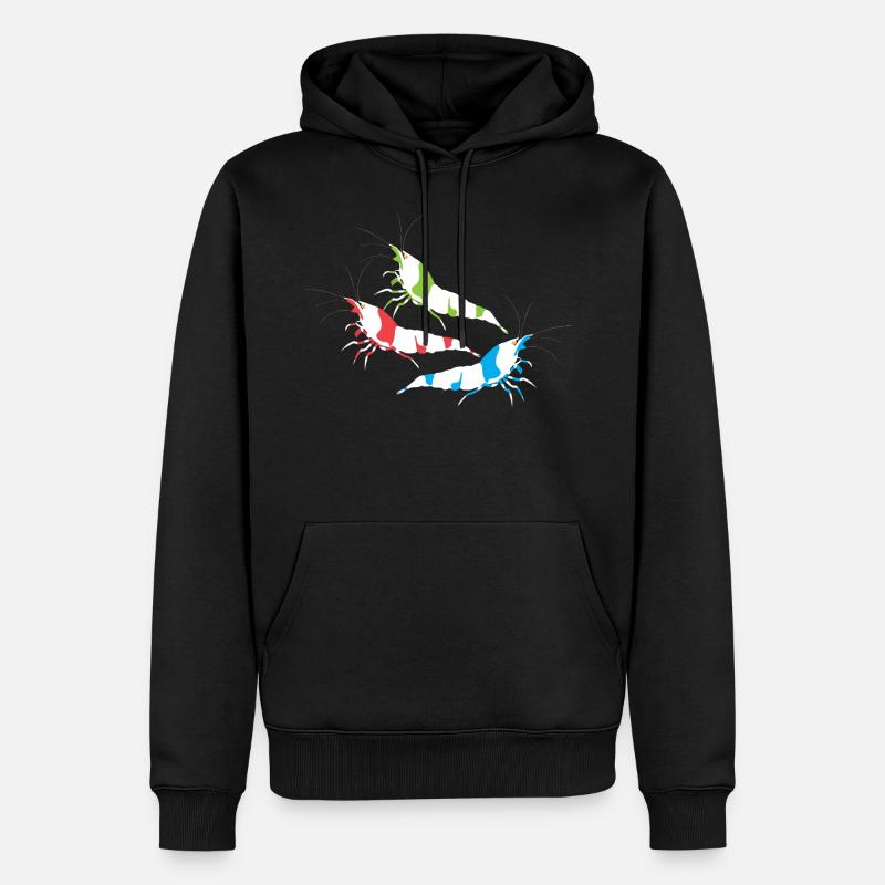 Éleveur de crevettes - Sweat à capuche Premium bio Homme - noir