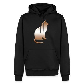 Cats, gift, crazy cat lady, cat - Men’s Premium Organic Hoodie - black - Front - Nico (187cm)