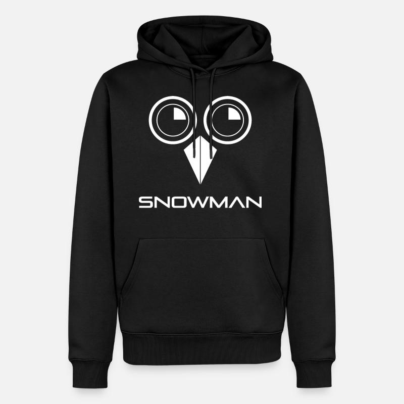Kokain Schneemann - Männer Premium Bio Hoodie - Schwarz