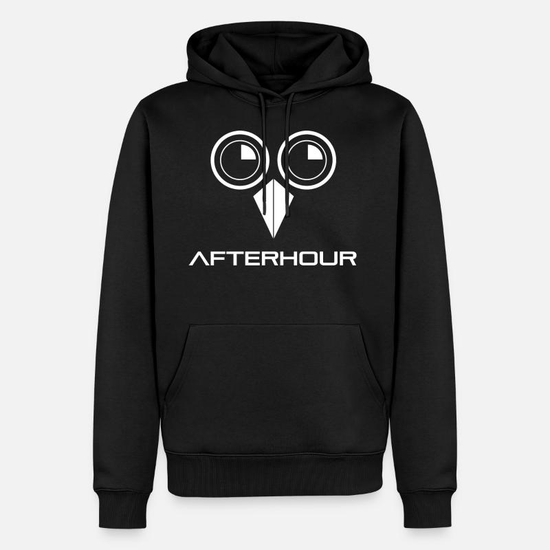 Afterhour - Sweat à capuche Premium bio Homme - noir