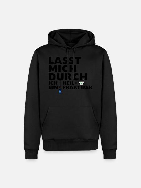 Heilpraktiker - Männer Premium Bio Hoodie - Schwarz