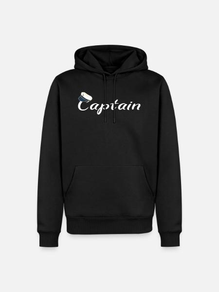 Captain - Men’s Premium Organic Hoodie - black