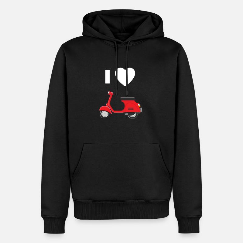 J'adore scooter scooter - Sweat à capuche Premium bio Homme - noir
