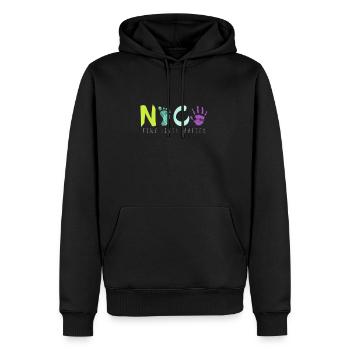 NICU Tiny Lives Matter Joli TShirt d'infirmière néonatale. - Sweat à capuche Premium bio Homme - noir - Devant - Nico (187cm)