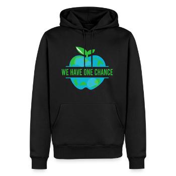 Klimawandel Klimaerwärmung Umweltaktivist Erde - Männer Premium Bio Hoodie - Schwarz - Vorne - Nico (187cm)