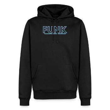 Funk. Funk T-Shirt - Männer Premium Bio Hoodie - Schwarz - Vorne - Nico (187cm)