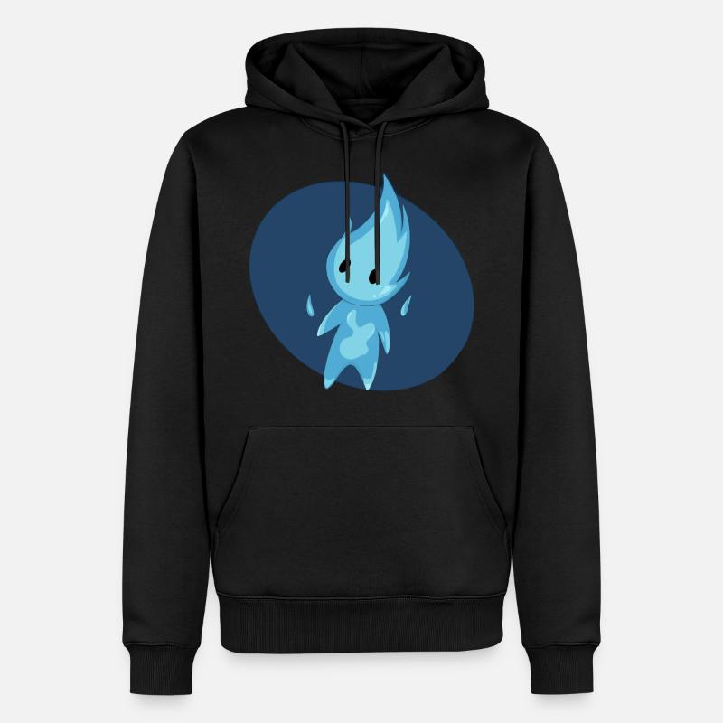 Will O The Wisp cutie - Sweat à capuche Premium bio Homme - noir