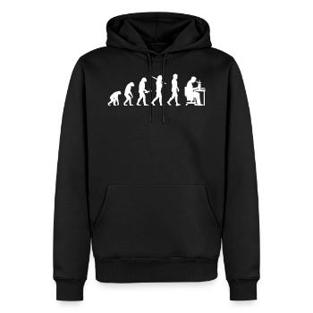 Biologie Biologe Biologin Biologielabor Biochemie - Männer Premium Bio Hoodie - Schwarz - Vorne - Nico (187cm)