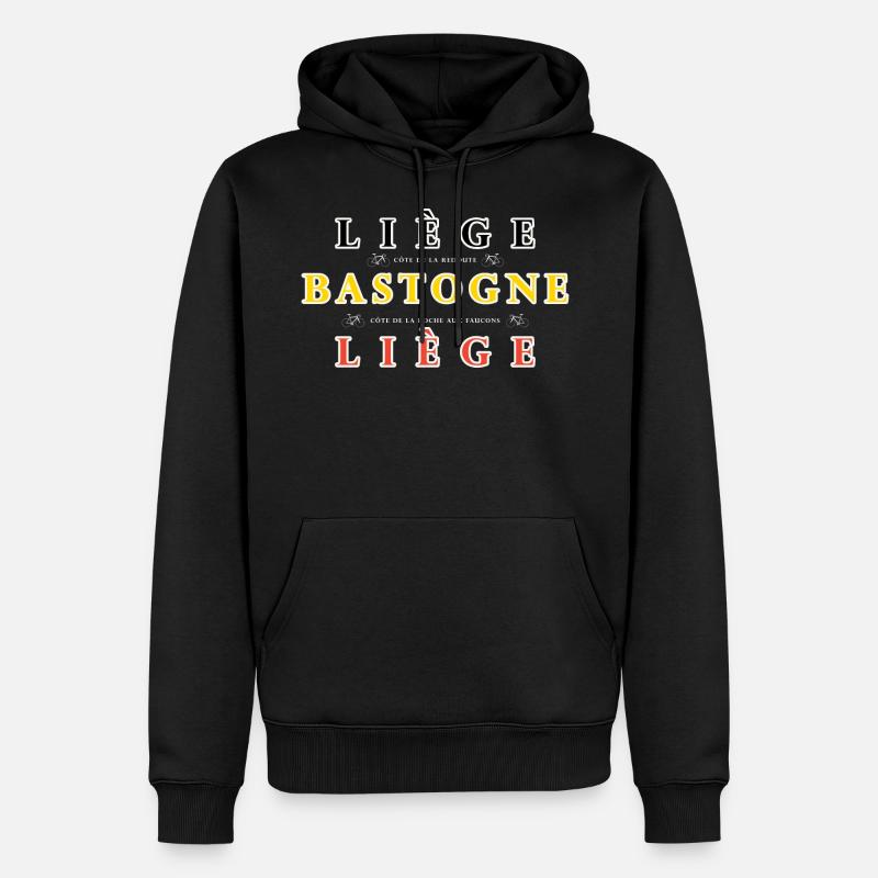 Liège Bastogne Liège - Sweat à capuche Premium bio Homme - noir