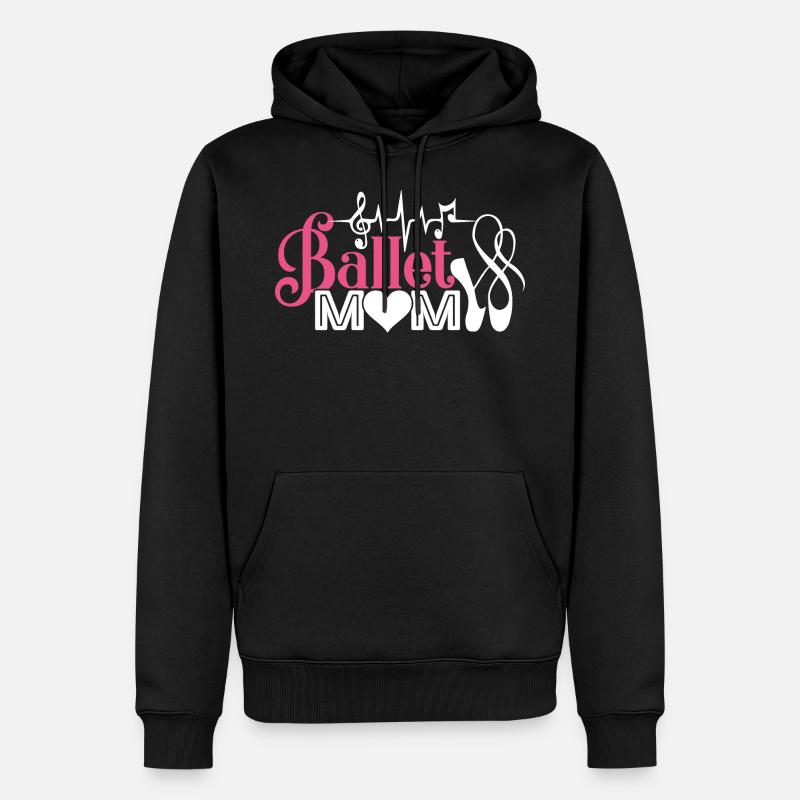 Danseuse de ballet maman - Sweat à capuche Premium bio Homme - noir