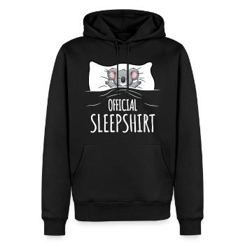 Koala Sleepshirt - Männer Premium Bio Hoodie - Schwarz - Vorne - Nico (187cm)