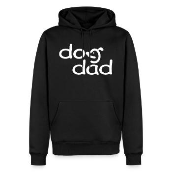 Dog Dad - Männer Premium Bio Hoodie - Schwarz - Vorne - Nico (187cm)
