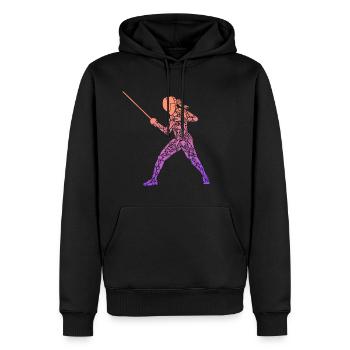 Fechten Symbole Frauen Fechtsport Fechter - Männer Premium Bio Hoodie - Schwarz - Vorne - Nico (187cm)