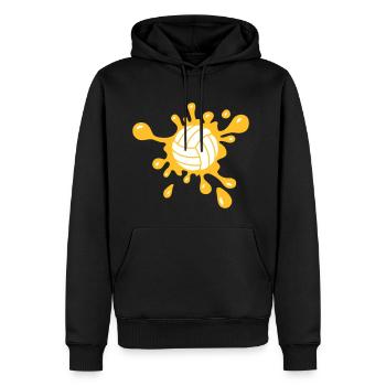 Volleyball Splash - Sweat à capuche Premium bio Homme - noir - Devant - Nico (187cm)