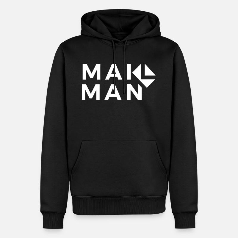 Mail Man - Postbote - Männer Premium Bio Hoodie - Schwarz