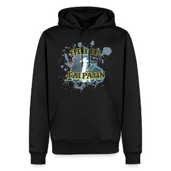 J'Peux Pas J'Ai Patin Skate Patinage - Sweat à capuche Premium bio Homme - noir - Devant - Nico (187cm)